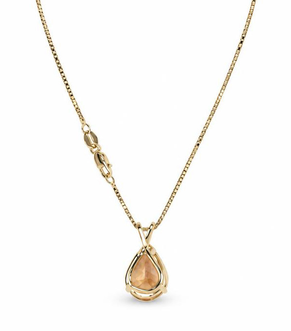 Gallery image of this Women’s 14k Yellow Gold Imperial Topaz Pendant