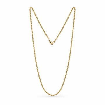 Featured image of this Men’s 14k Yellow Gold Wheat Chain Necklace