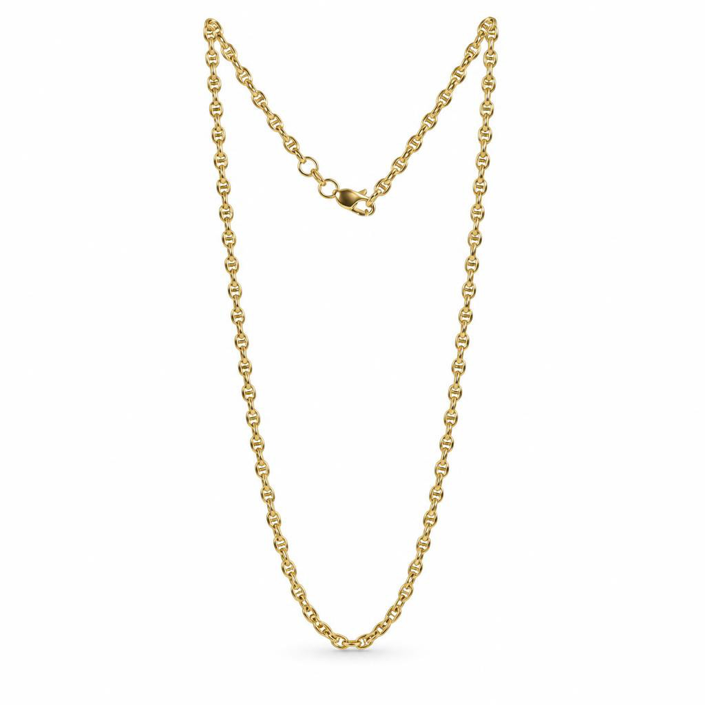 Featured image of this Women’s 14k Yellow Gold Mariner Link Chain Necklace