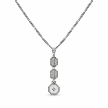 Featured image of this Women’s Vintage 14k White Gold Camphor Glass Pendant