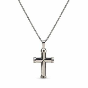 Featured image of this Men’s 14k White Gold Cross Pendant