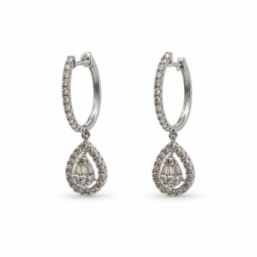 Featured image of this Women’s 18k White Gold Dangle Earrings with 0.50ct TDW Diamond