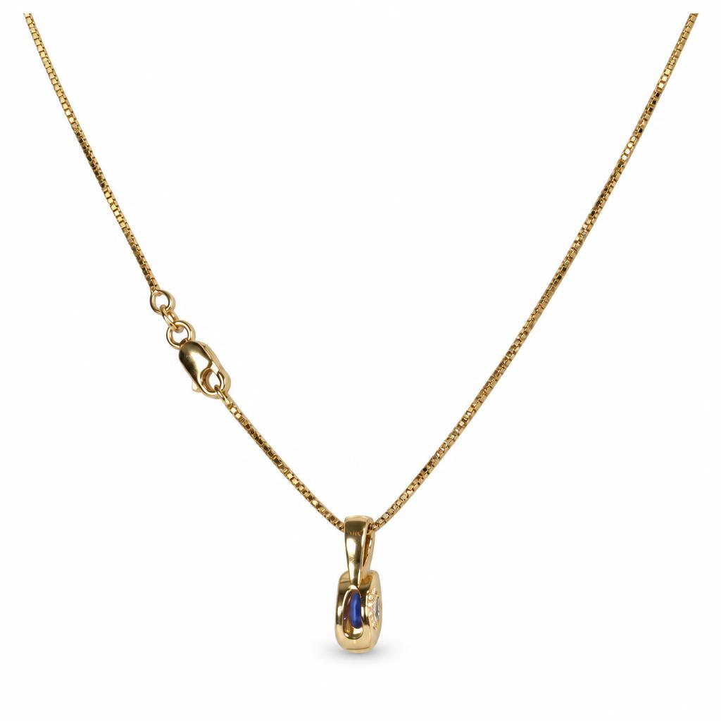 Gallery image of this Women’s 14k Yellow Gold Pendant with 0.10ct TDW Tanzanite and Diamond