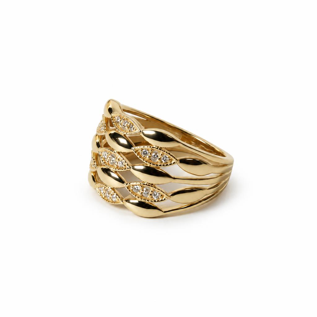 Gallery image of this Women’s 14k Yellow Gold Ring with Diamond Size 7.25