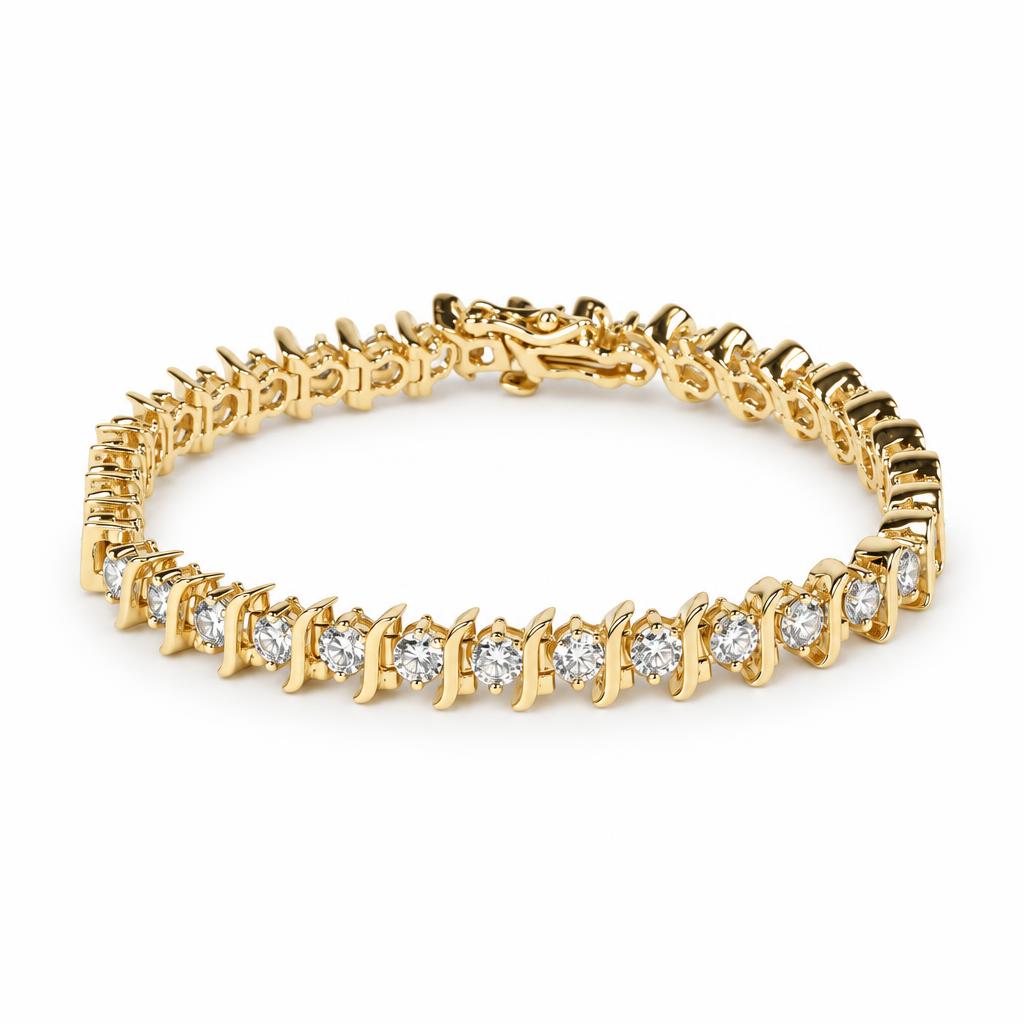 Featured image of this Women’s 18k Yellow Gold Tennis Bracelet with 5.00ct TDW Diamond
