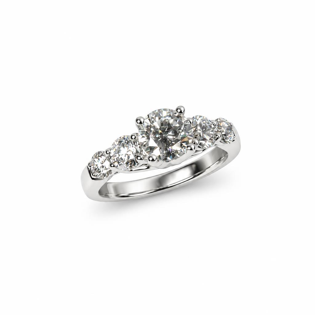 Featured image of this Women’s Platinum Bridal Ring GIA Certified with 1.01ct Round Diamond I/VS1 Size 6