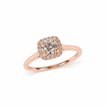 Featured image of this Women’s 14k Rose Gold Bridal Ring with 0.50ct Diamond Size 7