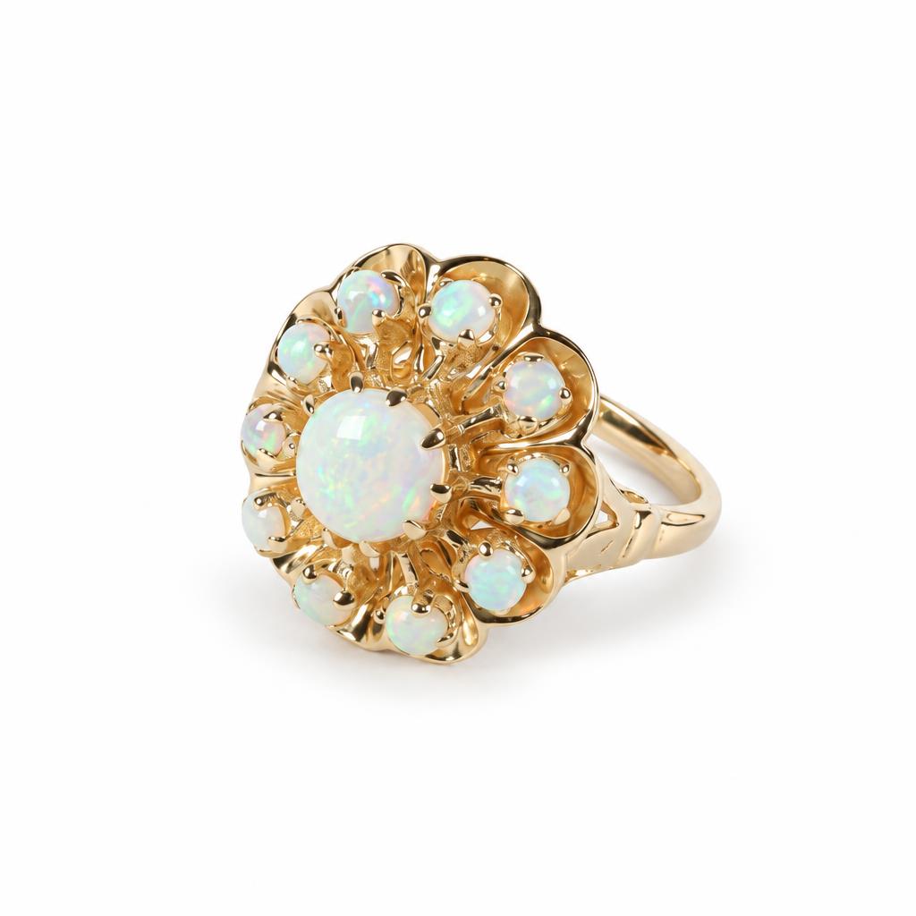 Gallery image of this Women’s 14k Yellow Gold Ring with Opal Size 6