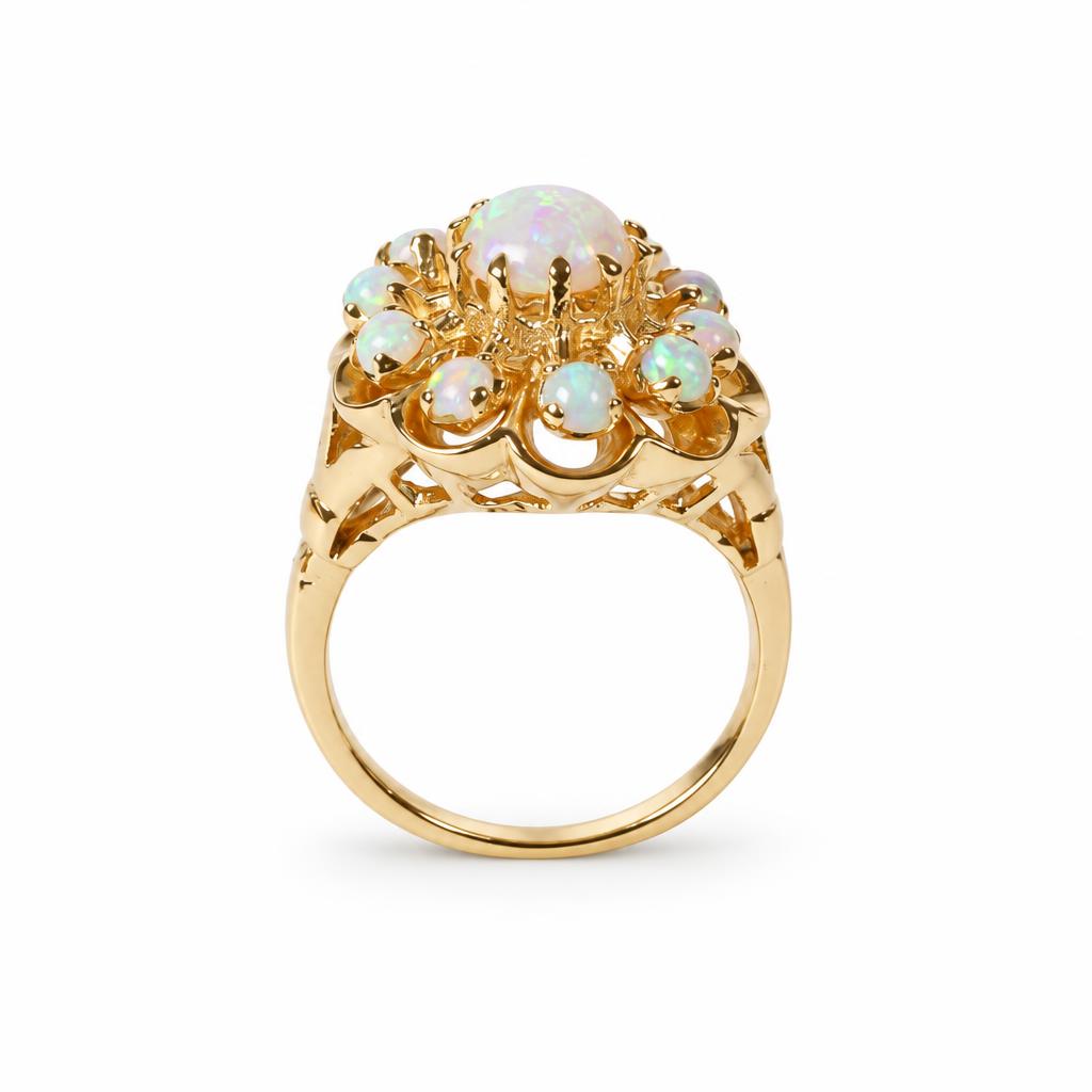 Gallery image of this Women’s 14k Yellow Gold Ring with Opal Size 6