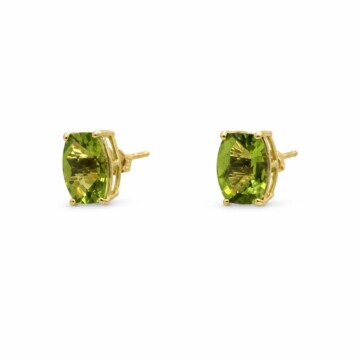Featured image of this Women’s 14k Yellow Gold Stud Earrings with Peridot