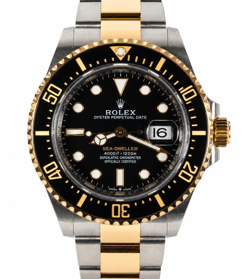 Featured image of this 18k & Stainless Steel Rolex Sea Dweller Wristwatch – 43mm Case Circa 2022