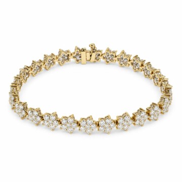 Featured image of this Women’s 18k Yellow Gold Link Bracelet with Diamond