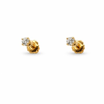 Featured image of this Women’s 14k Yellow Gold 2mm Stud Earrings Diamond