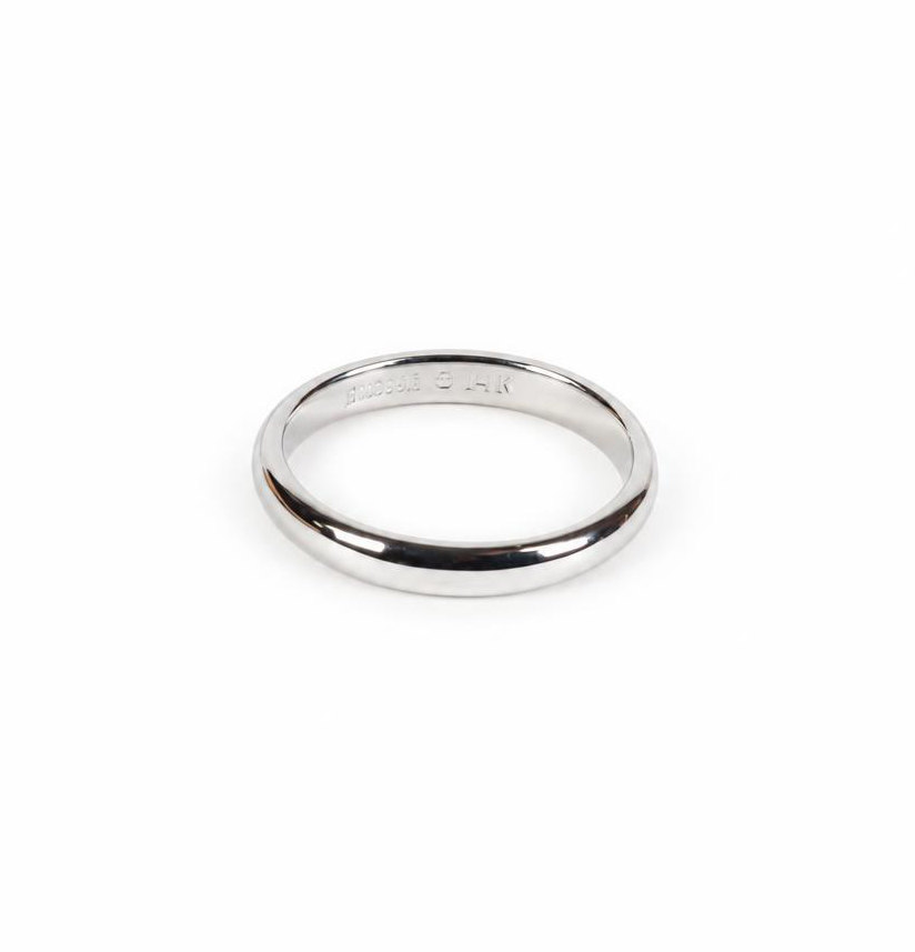 Gallery image of this Unisex 14k White Gold Bridal Ring Size 8.75
