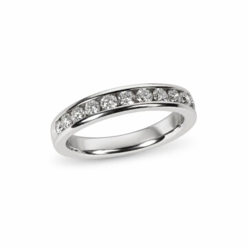 Featured image of this Women’s 14k White Gold Bridal Ring with Round Diamond Size 5.75
