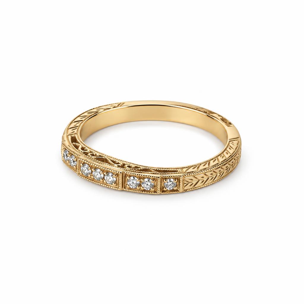 Gallery image of this Women’s 14k Yellow Gold Bridal Ring with Diamond Size 6.25