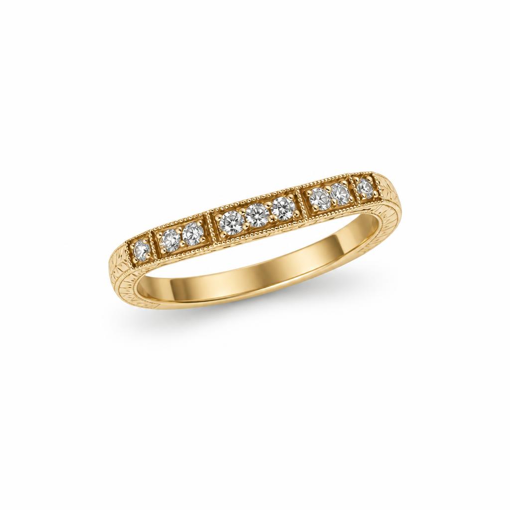 Featured image of this Women’s 14k Yellow Gold Bridal Ring with Diamond Size 6.25