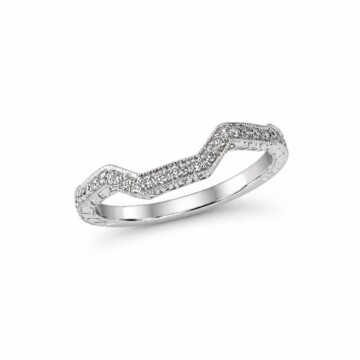 Featured image of this Women’s 14k White Gold Bridal Ring with Diamond Size 6