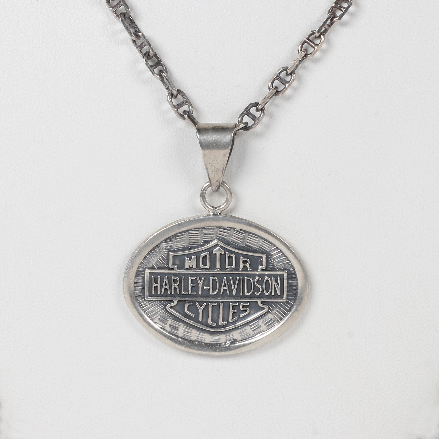 Harley Davidson Motorcycles Sterling Silver Mens Pendant